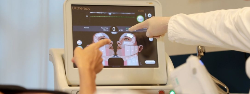 Visualizzazione ecografica nel lifting ad ultrasuoni microfocalizzati