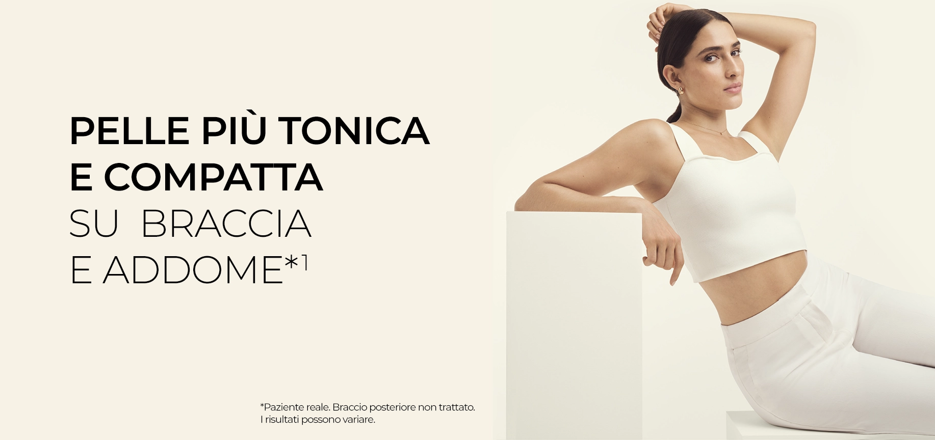 Con Ultherapy PRIME® potrai ottenere una pelle più tonica e compatta su braccia e addome.